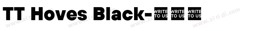 TT Hoves Black字体转换 TT Hoves Black字体转换